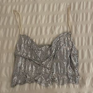 Better Be Metallic Sequin Top